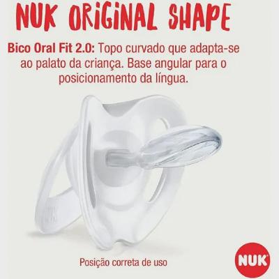 Chupeta Silicone Nuk Star Girl 0 a 6 Meses