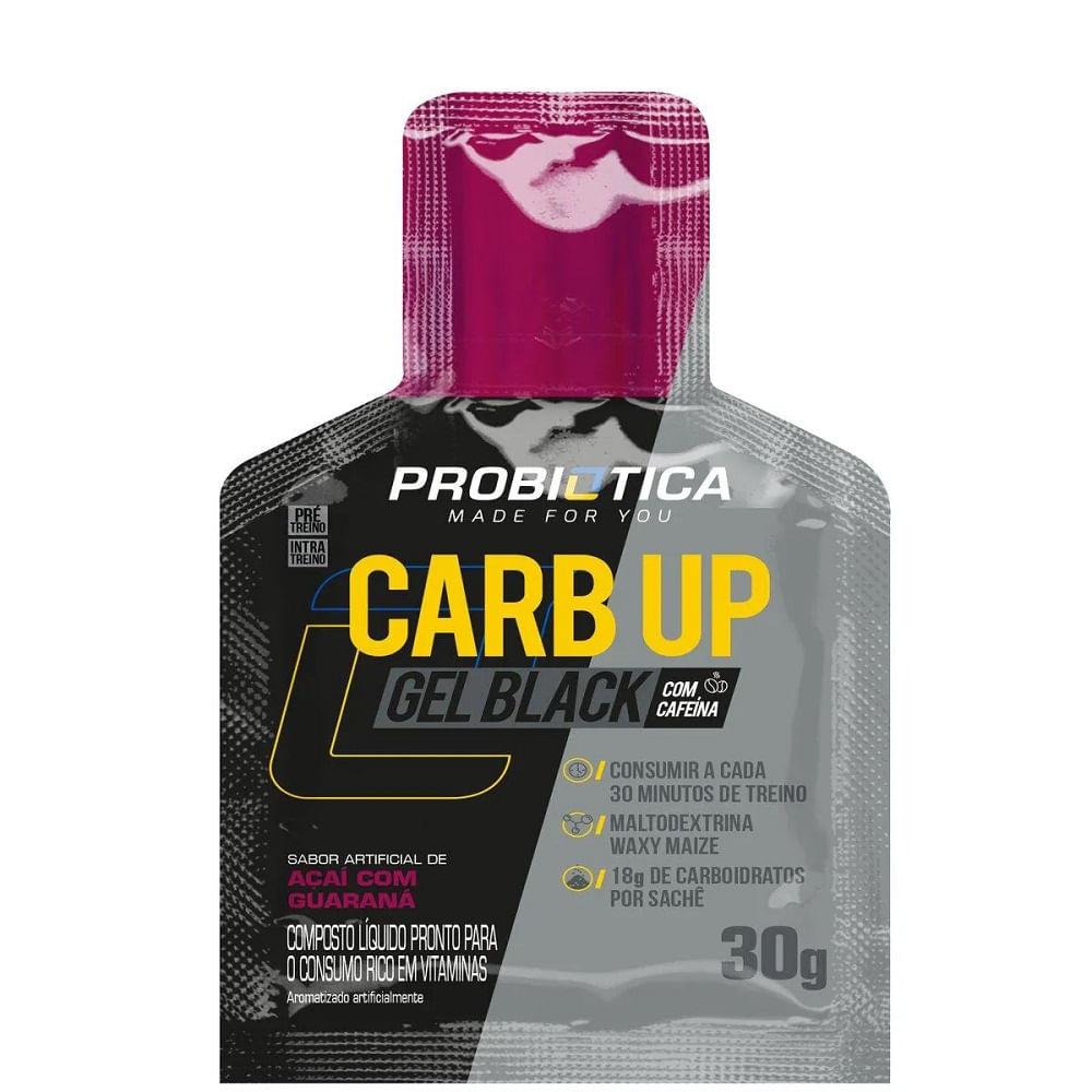 Gel Energético Carb-up Gel Black Probiótica Açaí com Guaraná Sachê 30g - 1