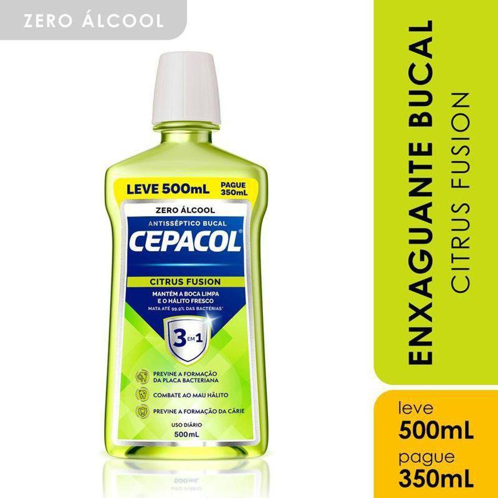 Enxaguante Bucal Cepacol Citrus Fusion Sem Álcool 500ml - 2