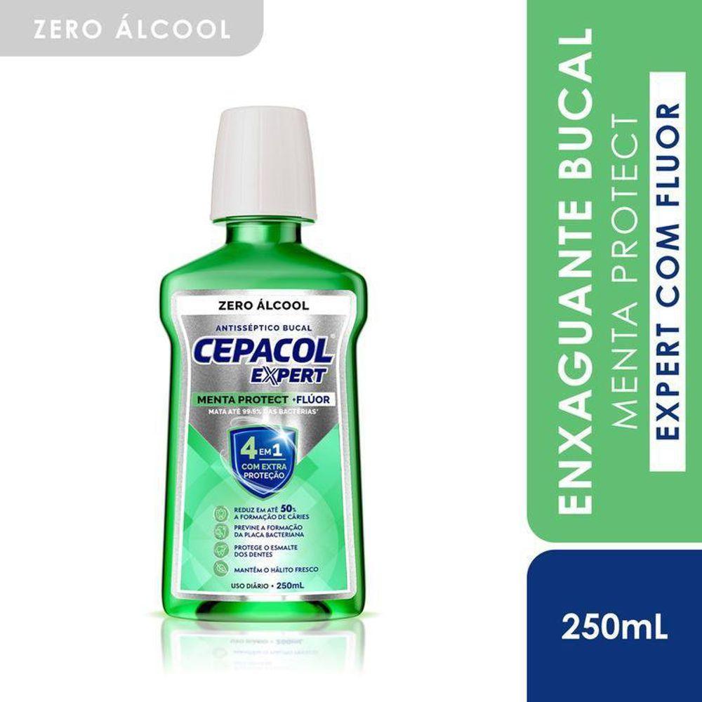 Enxaguante Bucal Cepacol Expert Menta Protect Sem Álcool 250ml - 2