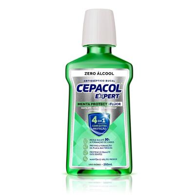 Enxaguante Bucal Cepacol Expert Menta Protect Sem Álcool 250ml