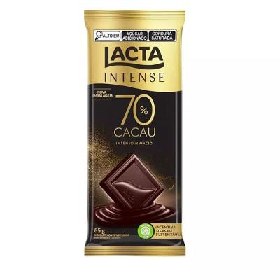Chocolate Lacta Original Intense 70% Cacau Intenso e Macio 85g