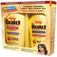 Kit Shampoo Niely Gold Reconstrução Potente 275ml + Condicionador 175ml - 1