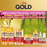 Kit Shampoo Niely Gold Reconstrução Potente 275ml + Condicionador 175ml - 3