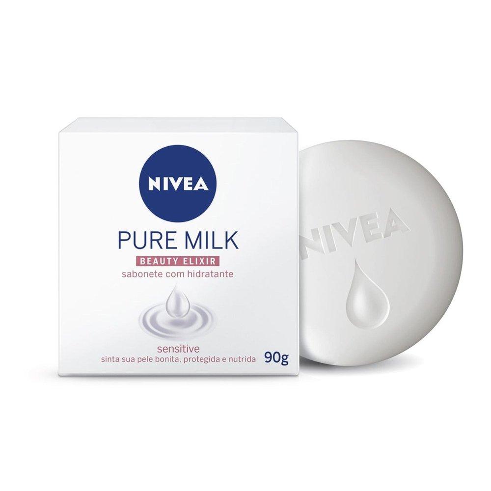 Sabonete em Barra Nivea Pure Milk Sensitive 6 Unidades 90g - 2