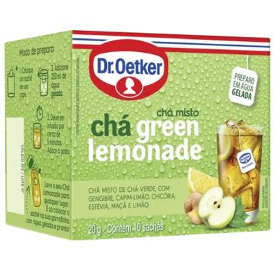Chá Misto Dr. Oetker Green Lemonade 20g com 10 Unidades