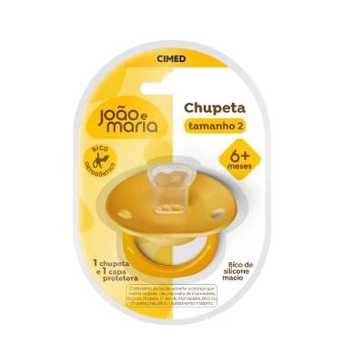 Chupeta João e Maria Amarela Tamanho 2 Cimed 6+Meses