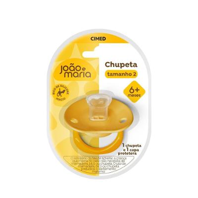 Chupeta João e Maria Amarela Tamanho 2 Cimed 6+Meses