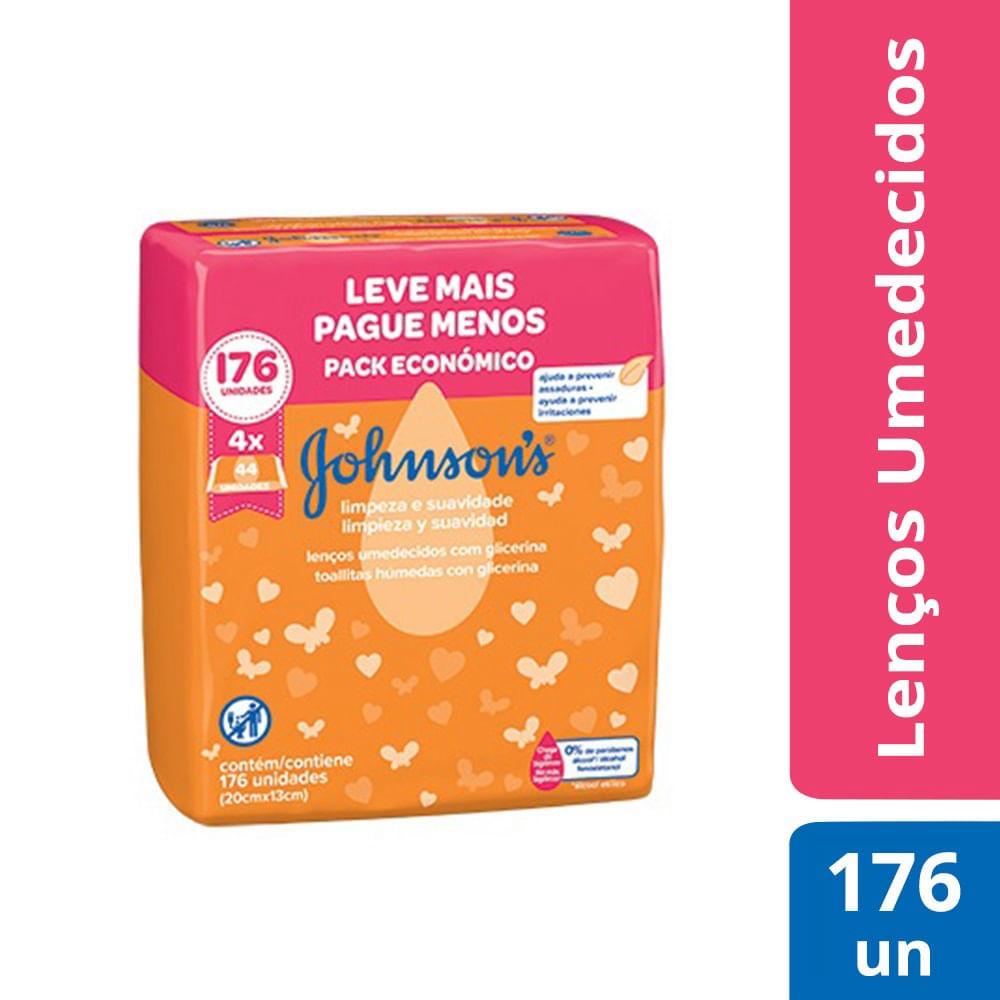 Lenço Umedecido Johnson s Baby Limpeza e Suavidade 176 Unidades - 2