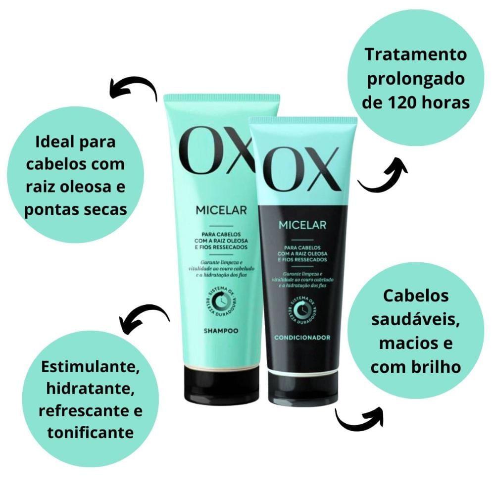 Kit Shampoo + Condicionador Ox Micelar 200ml + 170ml - 4