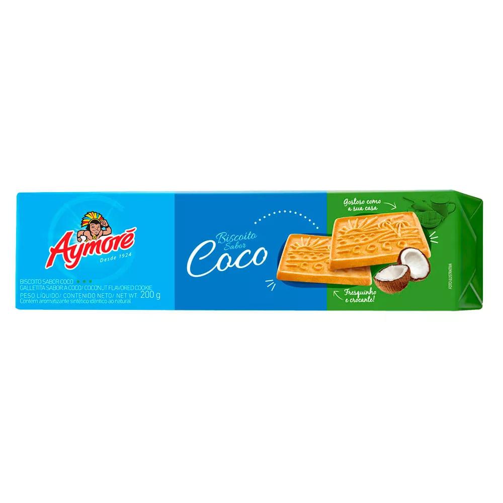 Biscoito Aymoré Sabor Côco 200g - 1