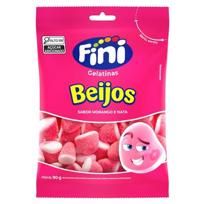 Bala Fini Morango Beijos 90g