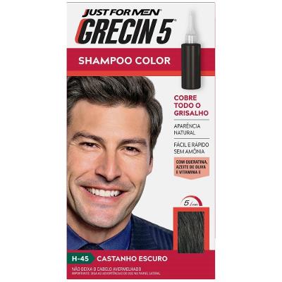 Shampoo Color Grecin 5 H-45 Castanho Escuro