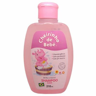 Shampoo Cheirinho de Bebê Rosa 210ml