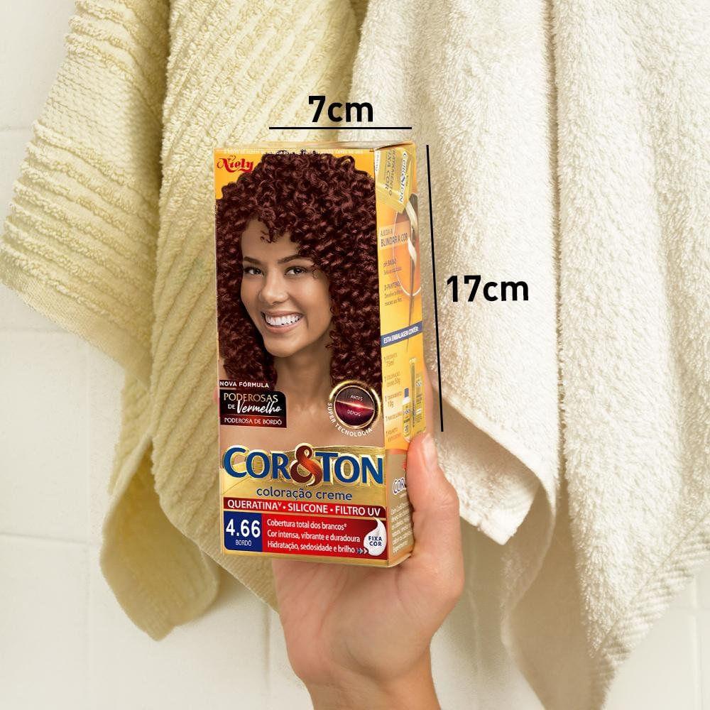 Tintura Cor E Ton + Ox Vermelhos 4.66 Bordeaux 125 G. - 7