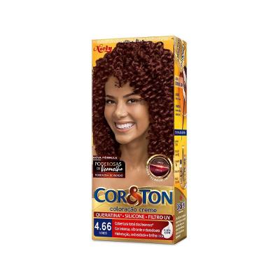 Tintura Cor E Ton + Ox Vermelhos 4.66 Bordeaux 125 G.