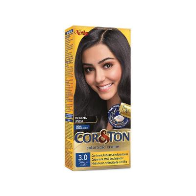 Tintura Creme Cor&Ton 3.0 Castanho Escuro