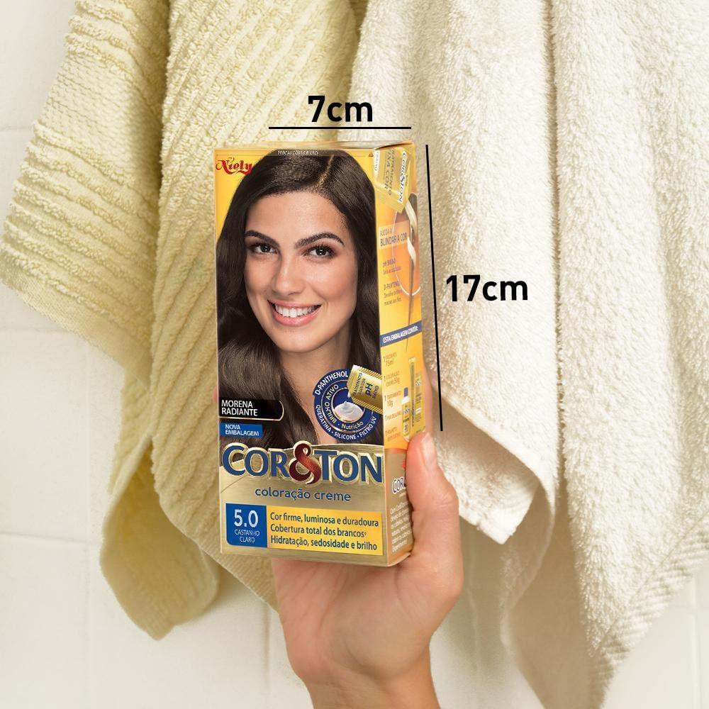 Tintura Creme Cor&Ton 5.0 Castanho Claro - 7