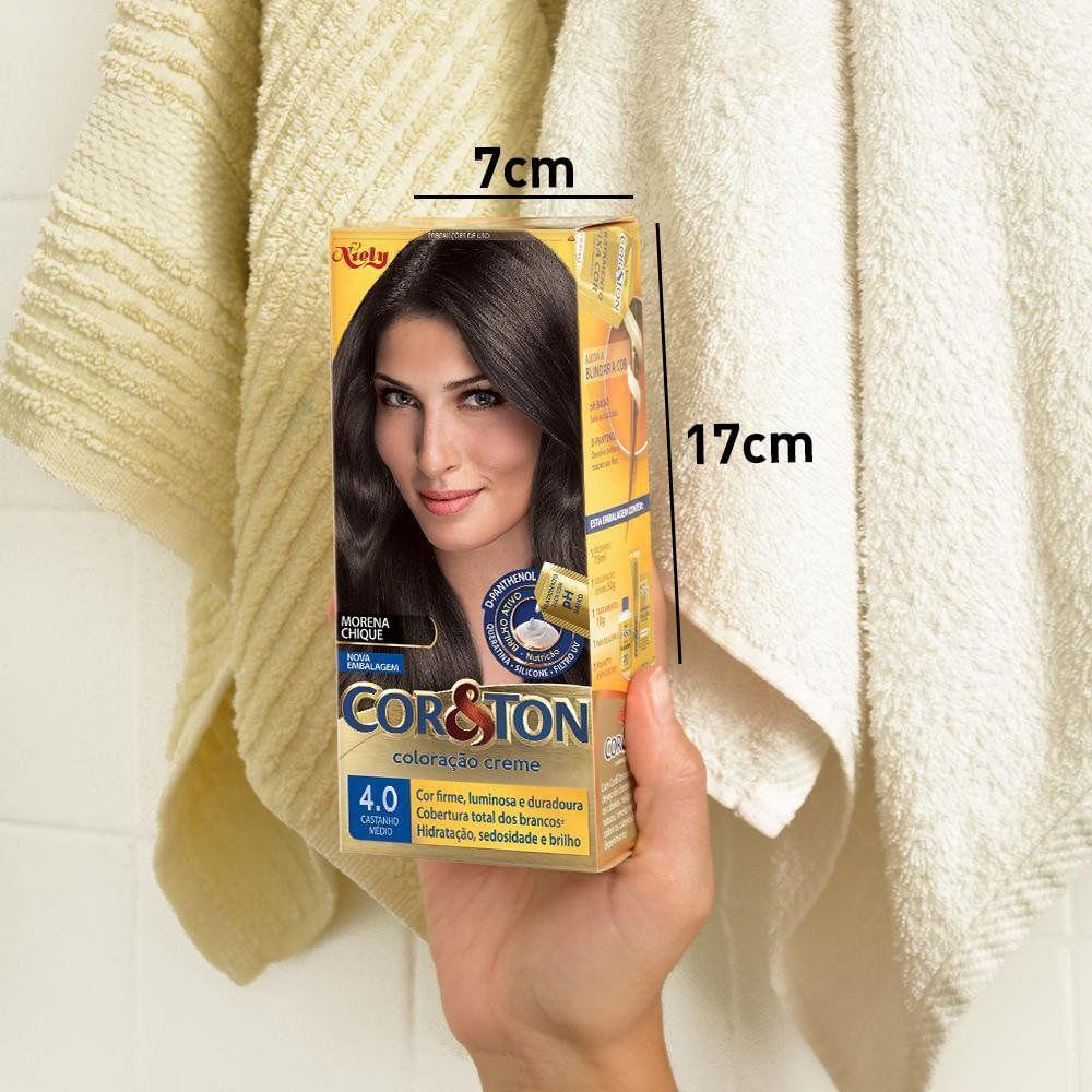 Tintura Creme Cor&Ton 4.0 Castanho Médio - 7