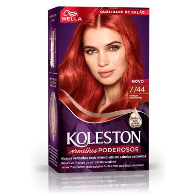 Tintura Koleston Vermelho 7744 Supreme Intenso.