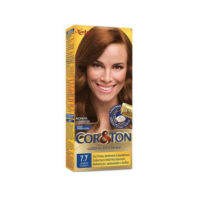 Tintura Creme Cor&Ton 7.7 Marrom Dourado