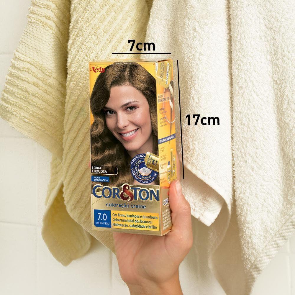 Tintura Creme Cor&Ton 7.0 Louro Médio - 7