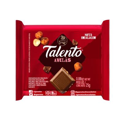 Chocolate Garoto Talento Avelãs 25g