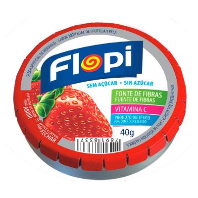 Bala Diet Flopi Diversos Sabores Lata 40g