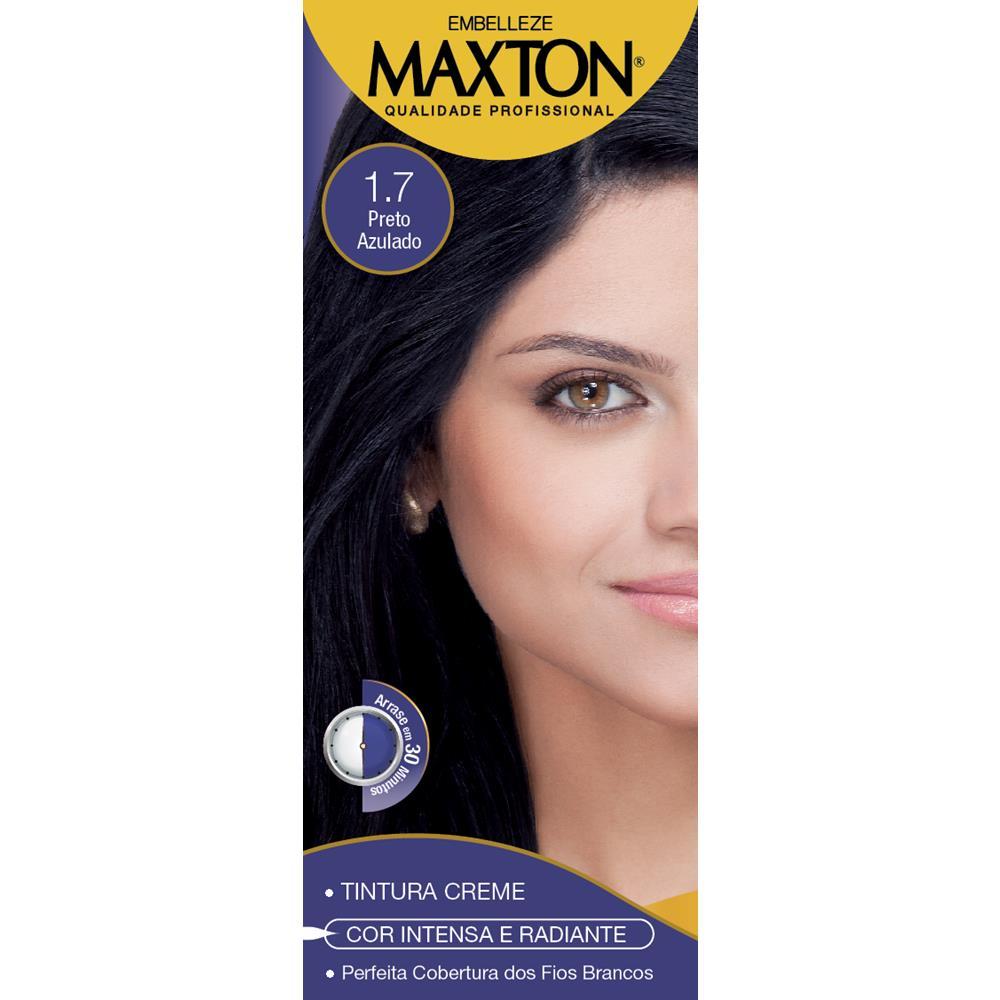 Tintura Maxton Kit Prático 1.7 Preto Azulado. - 2