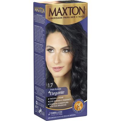 Tintura Maxton Kit Prático 1.7 Preto Azulado.