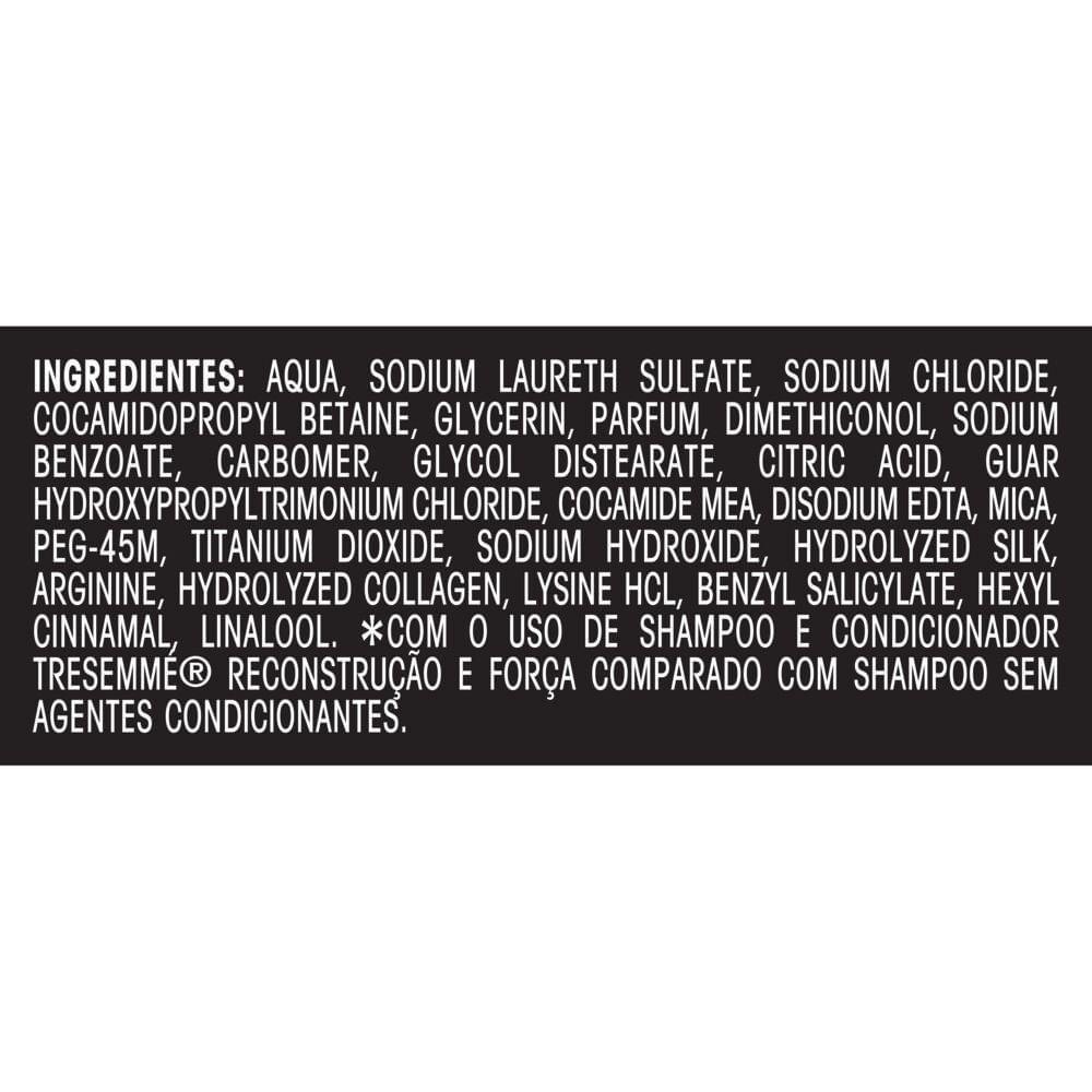 Shampoo TRESemmé Reconstrução e Força cabelos mais fortes e resistentes 400ml - 3