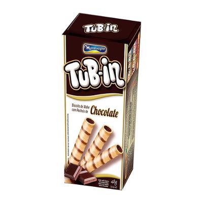 Biscoito Wafer Com Recheio de Chocolate Tub-in Montevérgine 48g