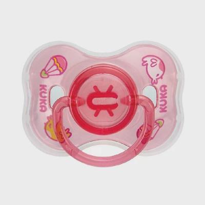 Chupeta Kuka Silicone Rosa Decorada Neon N°2