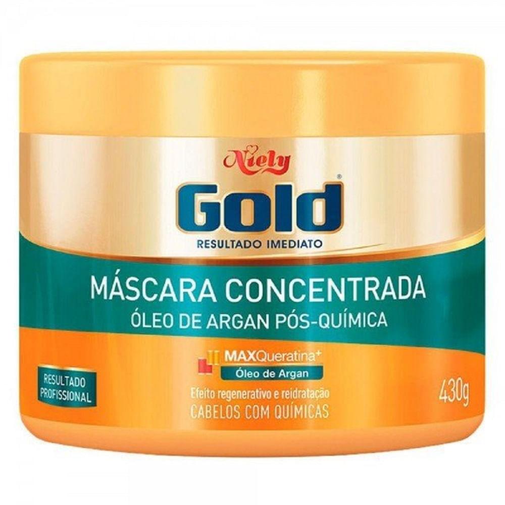 Creme Tratamento Capilar Niely Gold Pós Química Poderoso 430g - 1