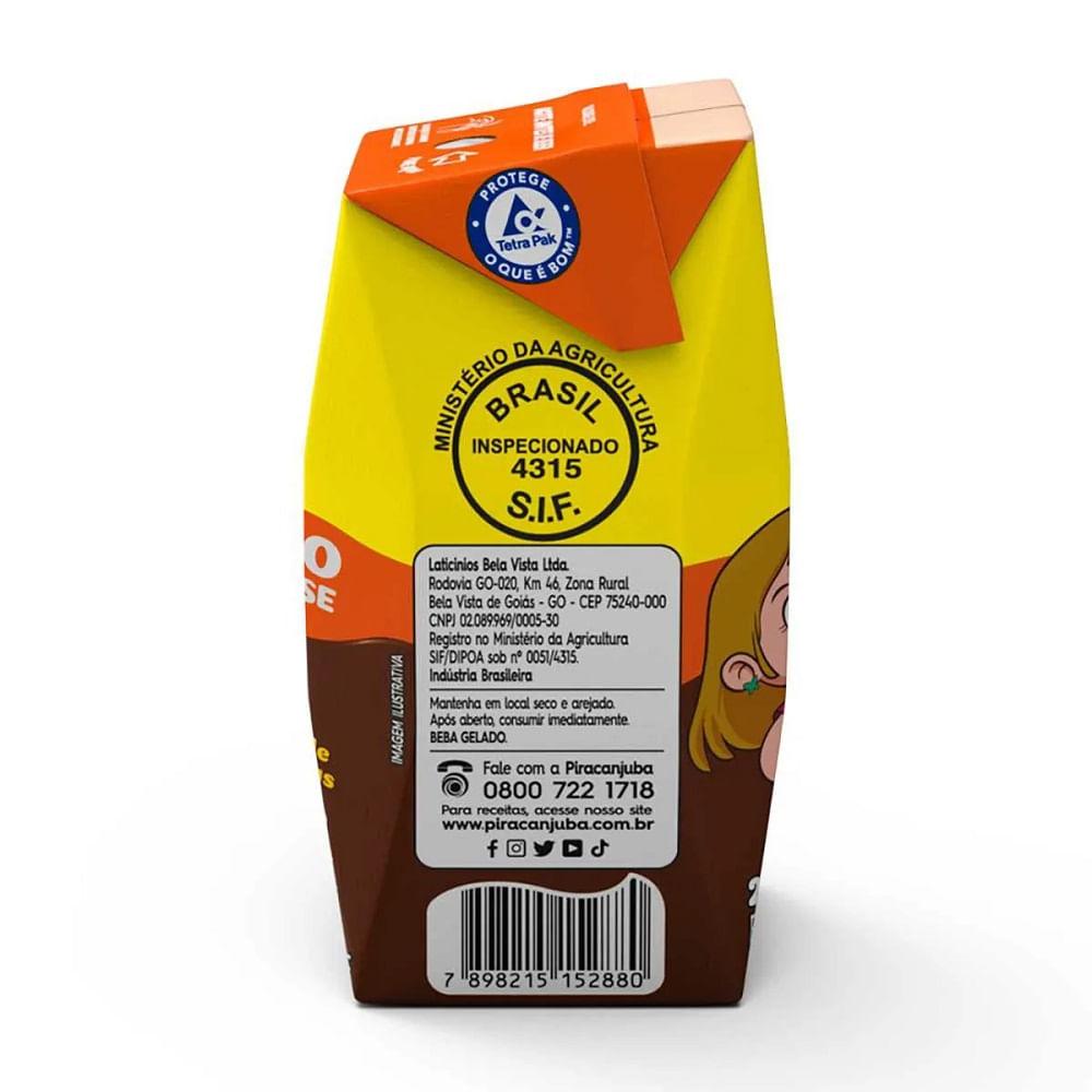 Achocolatado Pirakids Sabor Chocolate Zero Lactose com 200ml - 2