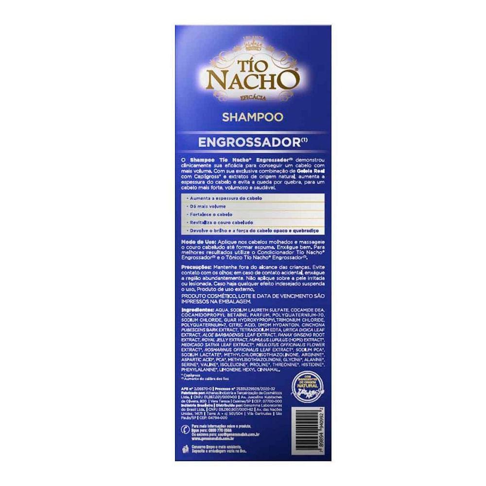 Shampoo Antiqueda Engrossador Tio Nacho 415ml - 2