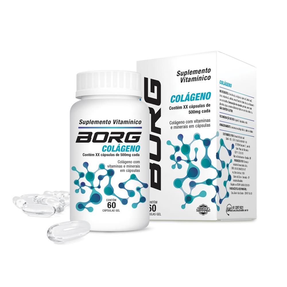 Borg Colágeno 500mg 60 Cápsulas - 1