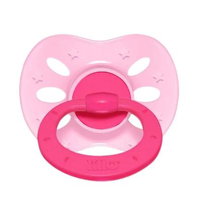 Chupeta Lillo Extra Air Ortodôntica Silicone Cor Forte Tamanho 2 Rosa