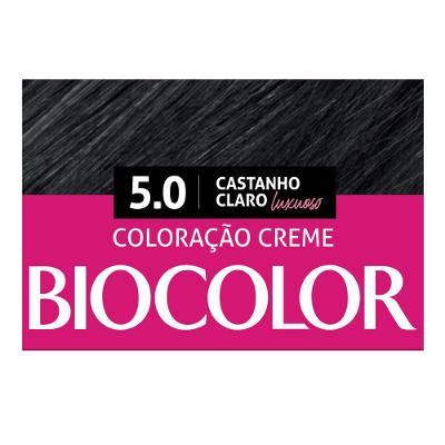 Tinta de Cabelo Biocolor Mini Kit Castanho Claro Luxuoso 5.0