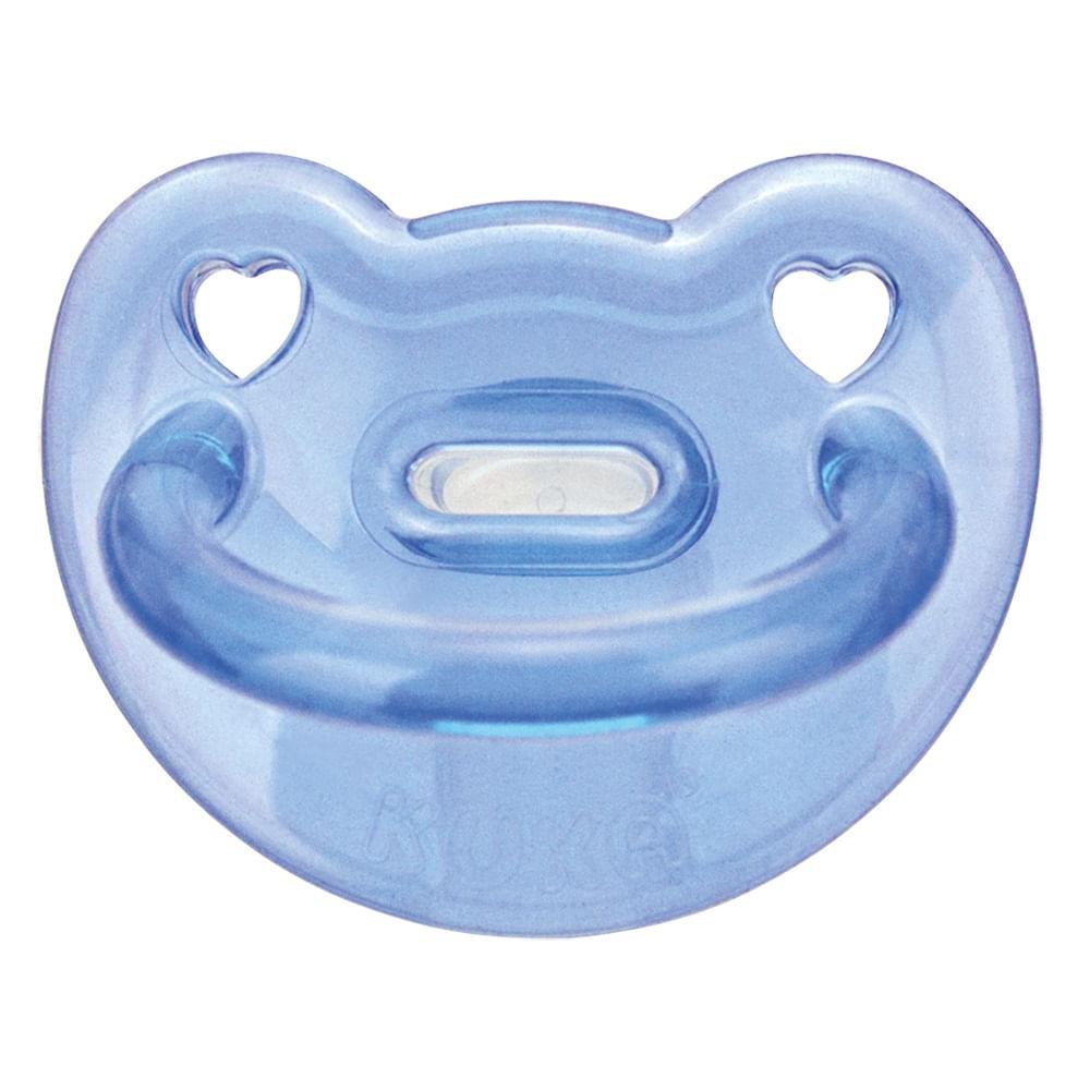 Chupeta Soft Bico Ortodôntico Kuka Nº2 Azul - 2