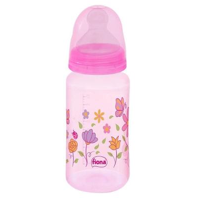 Mamadeira Fiona Orto Silicone Tamanho 2 Rosa 300ml