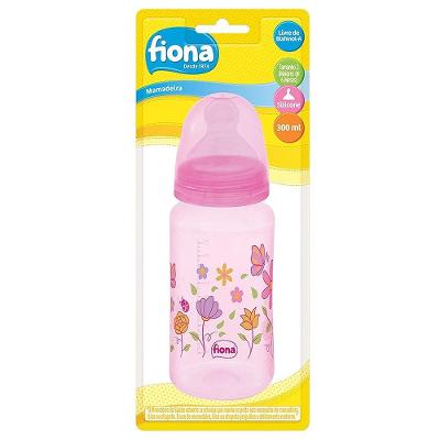 Mamadeira Fiona Orto Silicone Tamanho 2 Rosa 300ml