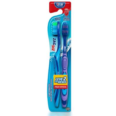 Escova Dental Oral Nexter Zig Zag Macia 2 Unidades