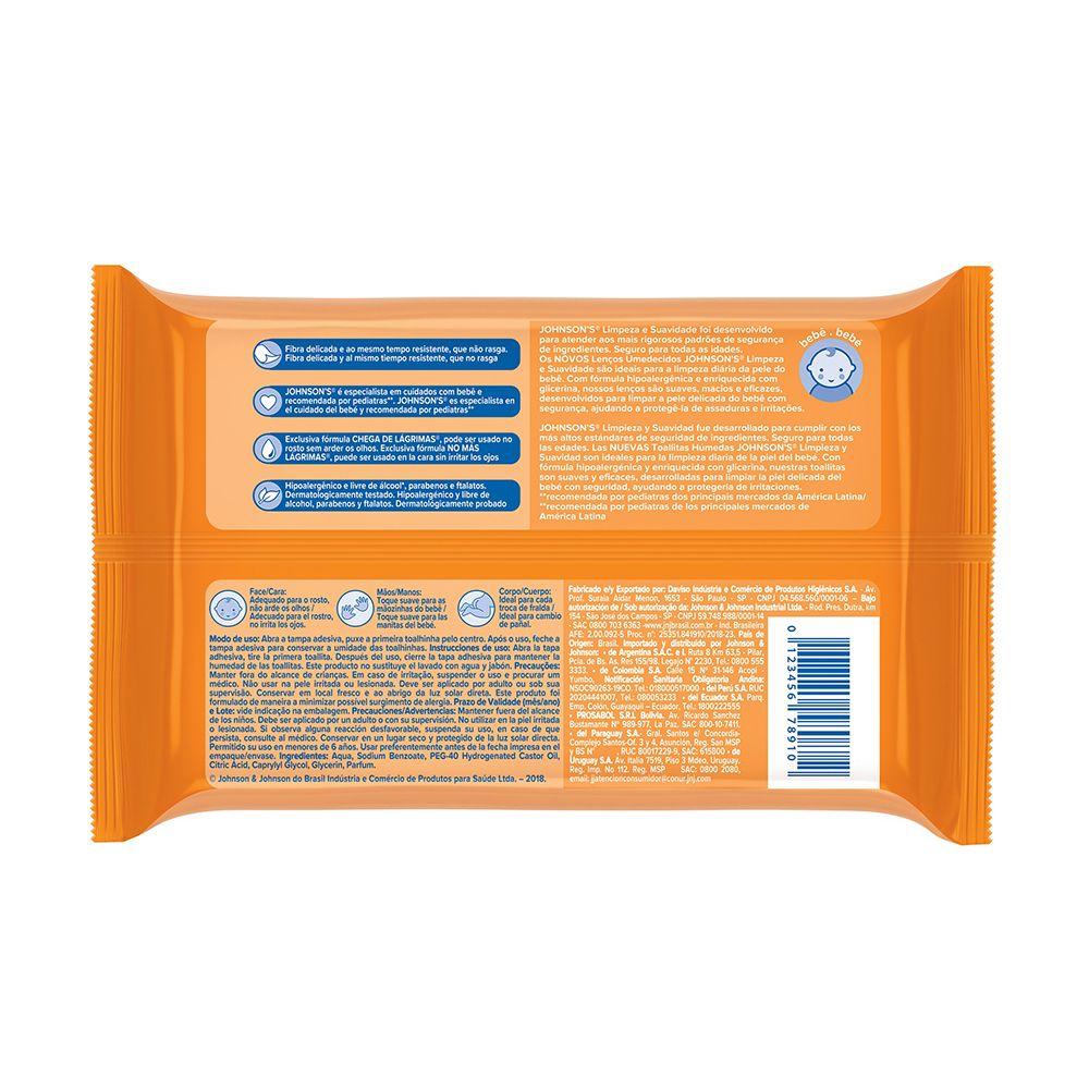 Lenços Umedecidos Johnsons Baby Limpeza e Suavidade 44 Unidades - 2