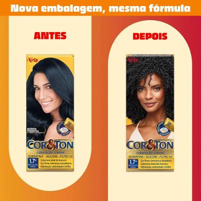 Tintura de Cabelo Cor e Ton Preto Azulado Especial 1.7+