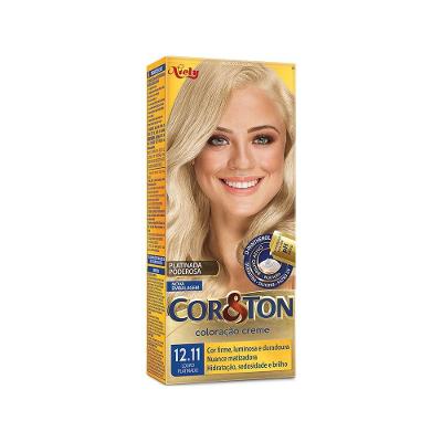 Tinta de Cabelo Niely Cor&Ton Louro Platinado 12.11 com 125g