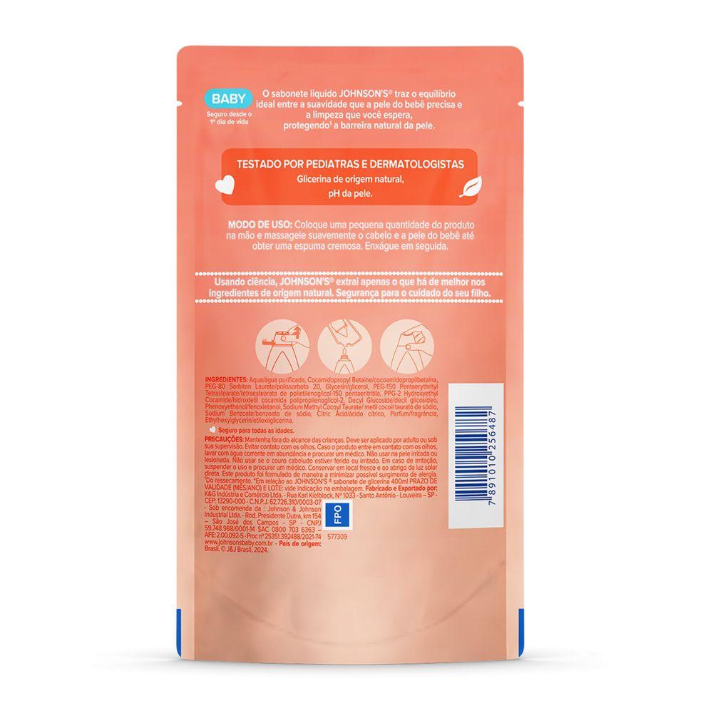 Sabonete Liquido Johnson's Baby Glicerina Refil 380ml - 2