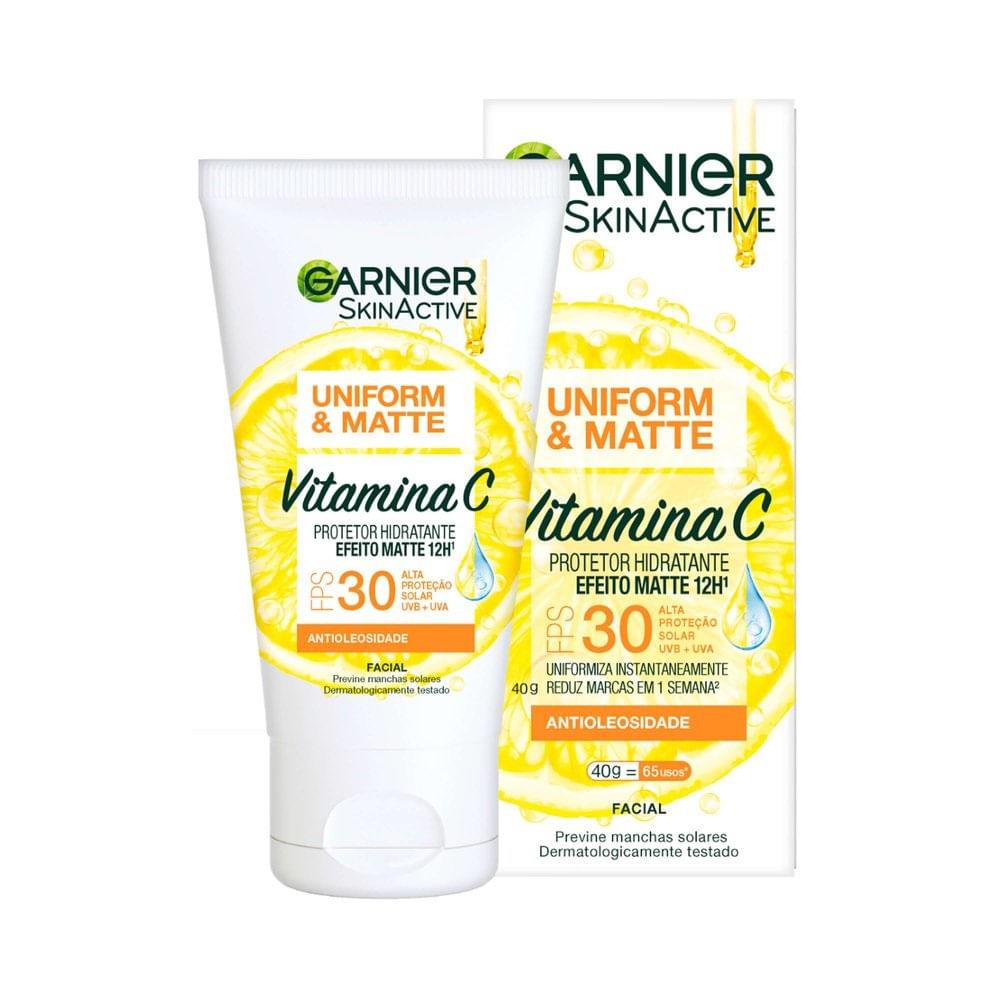 Hidratante Facial Garnier SkinActive Uniform & Matte Vitamina C FPS30 40g - 1