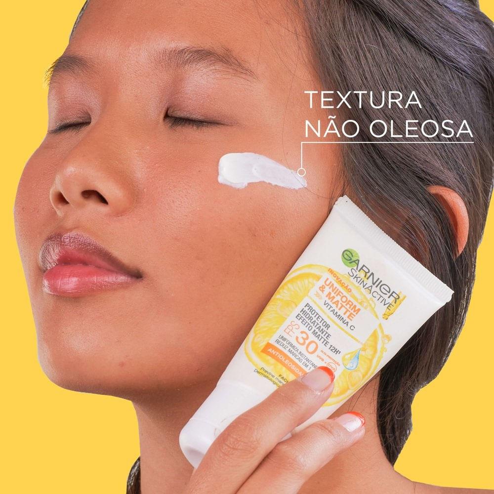 Hidratante Facial Garnier SkinActive Uniform & Matte Vitamina C FPS30 40g - 5