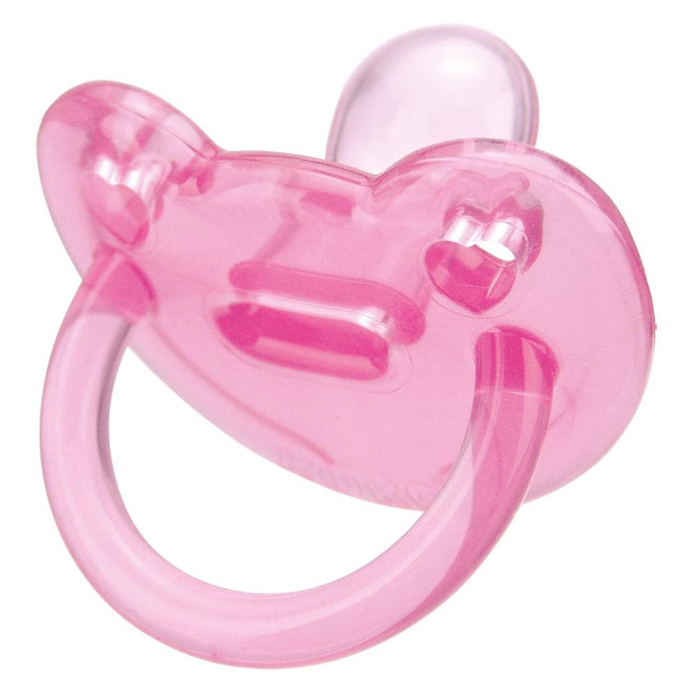 Chupeta Soft Bico Ortodôntico Kuka Nº1 Rosa - 2